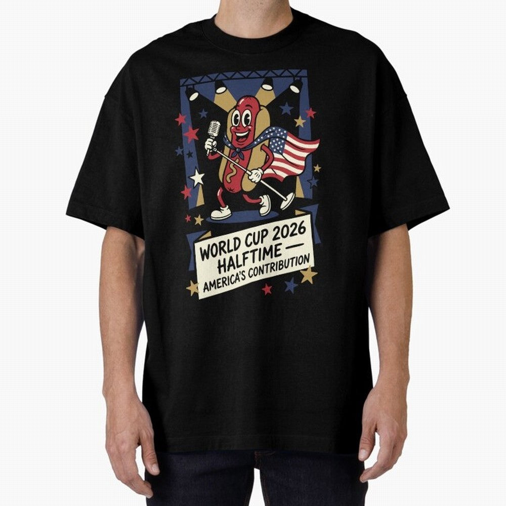 World Cup 2026 Halftime ¡ª America's Contribution V1 Classic T-Shirt Turn Football Passion into Match Day Hype around FIFA World Cup 2026 USA Canada Mexico, Mbappe and Neymar, Netherlands, Worldwide Fan Energy, Dramatic Goals, Stadium Lights and