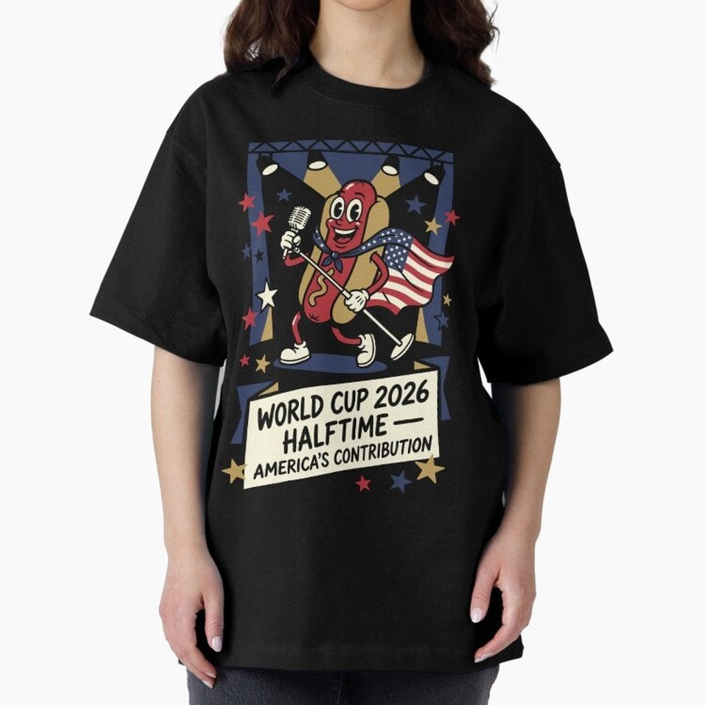 World Cup 2026 Halftime ¡ª America's Contribution V1 Classic T-Shirt Turn Football Passion into Match Day Hype around FIFA World Cup 2026 USA Canada Mexico, Mbappe and Neymar, Netherlands, Worldwide Fan Energy, Dramatic Goals, Stadium Lights and
