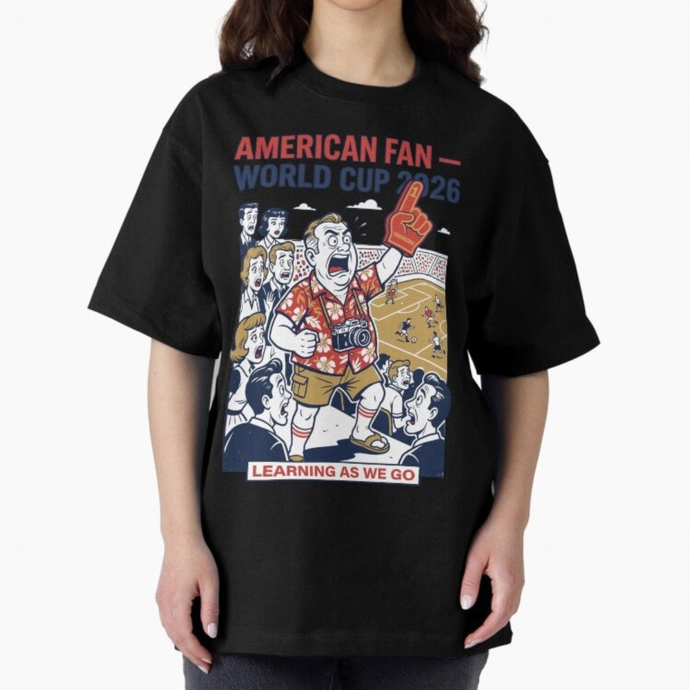 American Fan ¡ª World Cup 2026 ¡ª Learning as We Go V1 Classic T-Shirt Support the Legends of Global Football Passion for FIFA World Cup 2026, Capturing CR7, Germany, Game Day Rituals, Football Legends, Country Pride and the Road to the Final;
