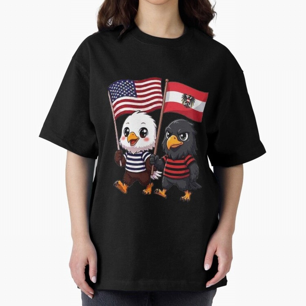 The American eagle and its friend, the Austrian eagle Classic T-Shirt Make Your Look Match FIFA World Cup 2026 Group Stage Spirit, Centered on Spain and Netherlands, Messi and Cristiano Ronaldo, Tournament Hype, Historic Matchups, Family Viewing