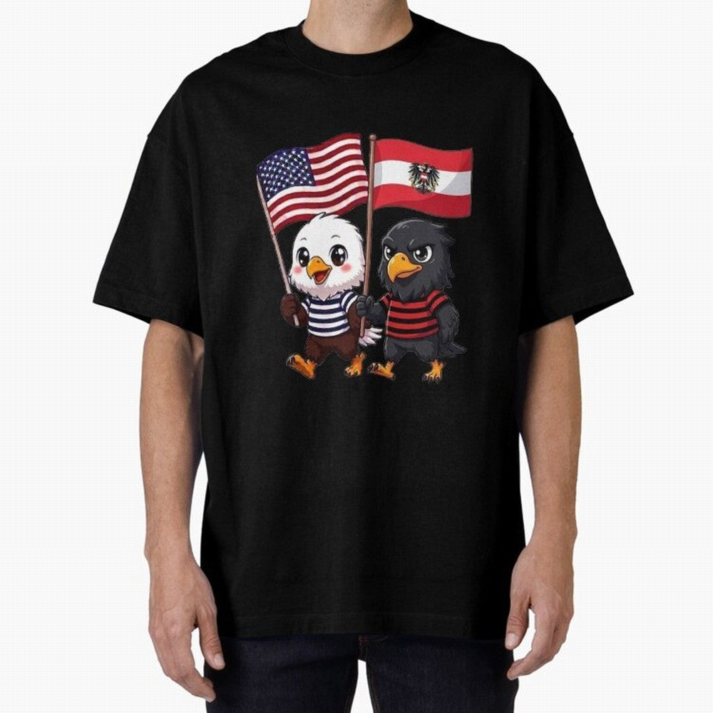The American eagle and its friend, the Austrian eagle Classic T-Shirt Make Your Look Match FIFA World Cup 2026 Group Stage Spirit, Centered on Spain and Netherlands, Messi and Cristiano Ronaldo, Tournament Hype, Historic Matchups, Family Viewing