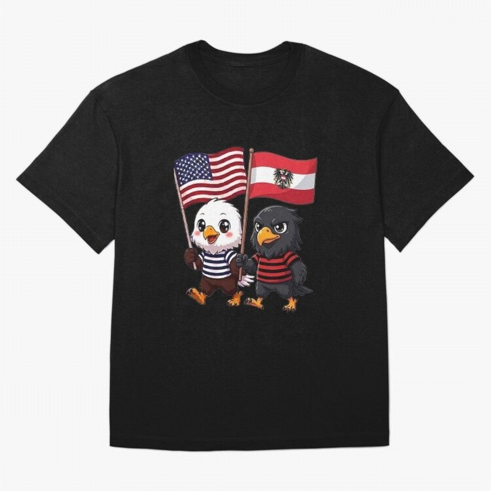 The American eagle and its friend, the Austrian eagle Classic T-Shirt Make Your Look Match FIFA World Cup 2026 Group Stage Spirit, Centered on Spain and Netherlands, Messi and Cristiano Ronaldo, Tournament Hype, Historic Matchups, Family Viewing