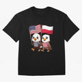 The American eagle and its friend, the Polish eagle Classic T-Shirt Create Global Football Passion for FIFA World Cup 2026 USA Canada Mexico, Featuring CR7, England, France and Netherlands, Tournament Hype, Historic Matchups, Family Viewing Parties