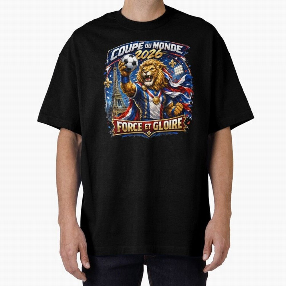 France Lion World Cup 2026 Classic T-Shirt Bring FIFA World Cup 2026 Highlighting Messi, CR7 and Mbappe, Argentina Energy, Stadium Chants, National Pride, Trophy Dreams and Unforgettable Football Memories; Made for Die Hard Supporters, Soccer
