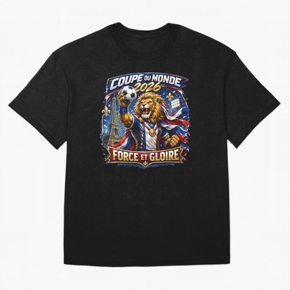 France Lion World Cup 2026 Classic T-Shirt Bring FIFA World Cup 2026 Highlighting Messi, CR7 and Mbappe, Argentina Energy, Stadium Chants, National Pride, Trophy Dreams and Unforgettable Football Memories; Made for Die Hard Supporters, Soccer