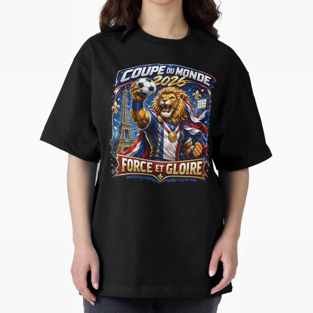 France Lion World Cup 2026 Classic T-Shirt Bring FIFA World Cup 2026 Highlighting Messi, CR7 and Mbappe, Argentina Energy, Stadium Chants, National Pride, Trophy Dreams and Unforgettable Football Memories; Made for Die Hard Supporters, Soccer