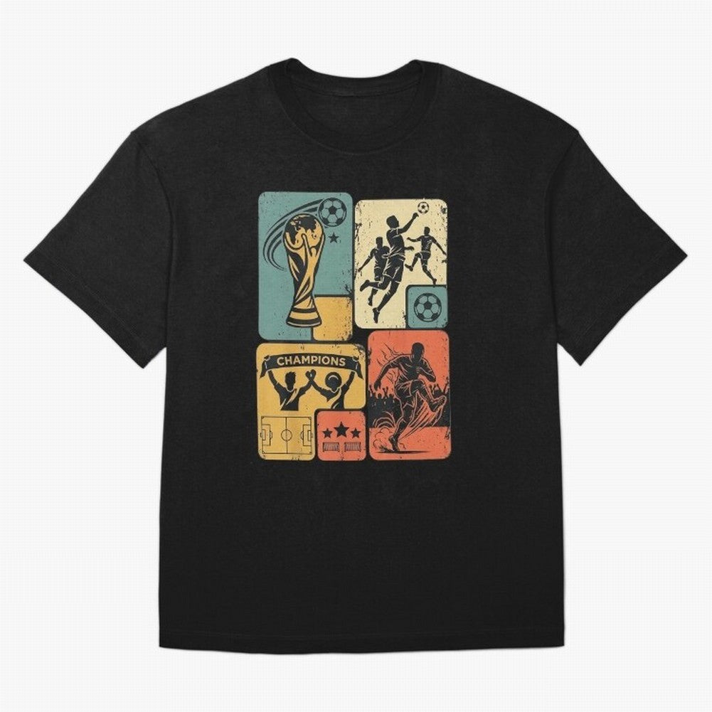 Retro World Cup 2026 Soccer Champion - Vintage Aesthetic Classic Football Shirt Design for Fans and Gift Classic T-Shirt Back the Journey through Match Day Hype around FIFA World Cup 2026 USA Canada Mexico, Messi and Cristiano Ronaldo, Netherlands,