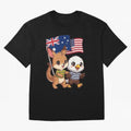 the Australian kangaroo and its friend the American eagle Classic T-Shirt Celebrate Fan Culture around Match Day Hype around FIFA World Cup 2026 USA Canada Mexico, Messi and Cristiano Ronaldo, England, Global Supporter Spirit, Legendary Goals,