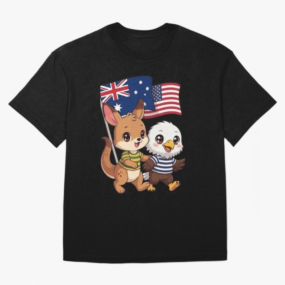 the Australian kangaroo and its friend the American eagle Classic T-Shirt Celebrate Fan Culture around Match Day Hype around FIFA World Cup 2026 USA Canada Mexico, Messi and Cristiano Ronaldo, England, Global Supporter Spirit, Legendary Goals,
