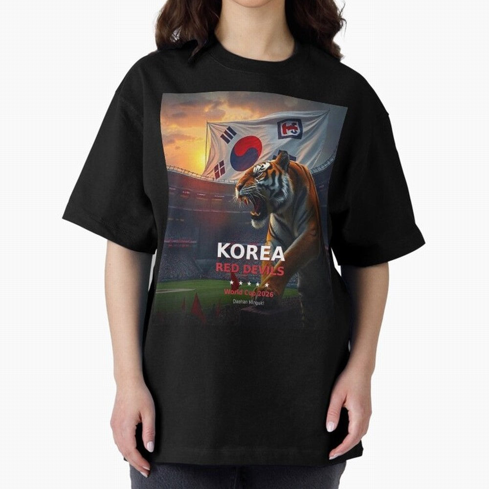 Korea Red Devils - World Cup 2026 Soccer Fan Tee Classic T-Shirt Carry the Colors and Pride of the FIFA World Cup 2026 USA Canada Mexico Journey through Neymar, Haaland and Cristiano Ronaldo Highlights, England and Germany Pride, Stadium Chants,