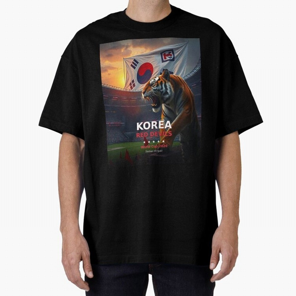 Korea Red Devils - World Cup 2026 Soccer Fan Tee Classic T-Shirt Carry the Colors and Pride of the FIFA World Cup 2026 USA Canada Mexico Journey through Neymar, Haaland and Cristiano Ronaldo Highlights, England and Germany Pride, Stadium Chants,