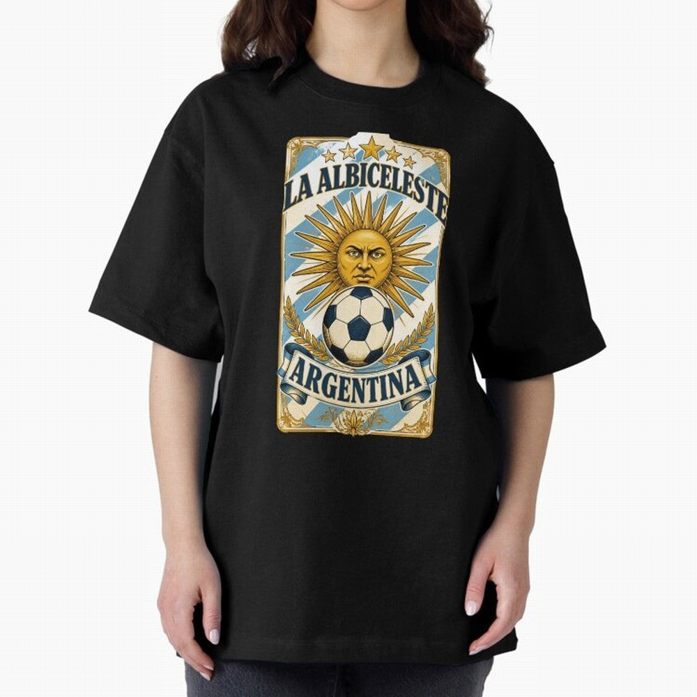 Argentina Soccer Sun - La Albiceleste Vintage Champions Football Fan T-Shirt Classic T-Shirt Follow Every Goal of FIFA World Cup 2026 Spirit, with Netherlands, CR7, Global Supporter Spirit, Legendary Goals, National Colors and Tournament