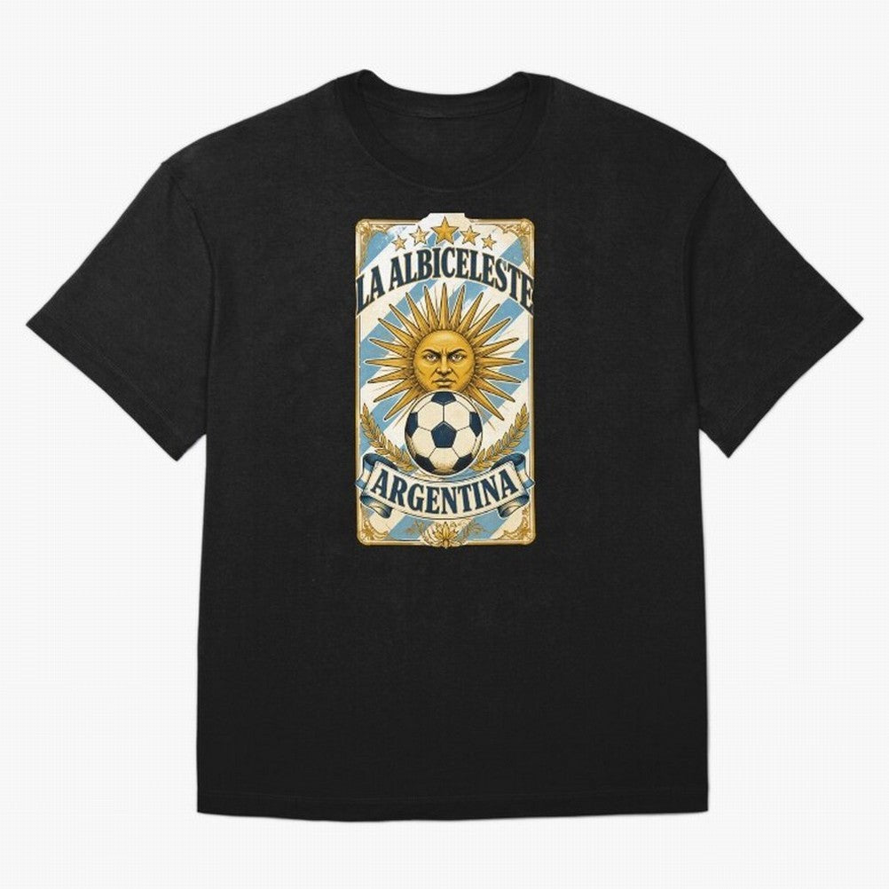 Argentina Soccer Sun - La Albiceleste Vintage Champions Football Fan T-Shirt Classic T-Shirt Follow Every Goal of FIFA World Cup 2026 Spirit, with Netherlands, CR7, Global Supporter Spirit, Legendary Goals, National Colors and Tournament