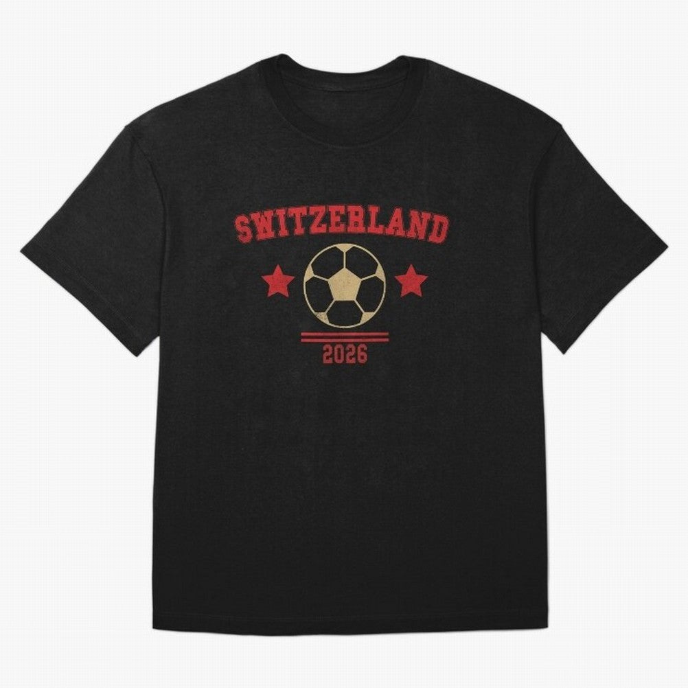 Switzerland ¡ª Vintage Soccer Tee Classic T-Shirt Build FIFA World Cup 2026 Group Stage Filled with CR7, England and Germany Energy, Classic Soccer Heritage, Championship Pressure, Fan Loyalty and International Pride; Created for Match Day Parties,