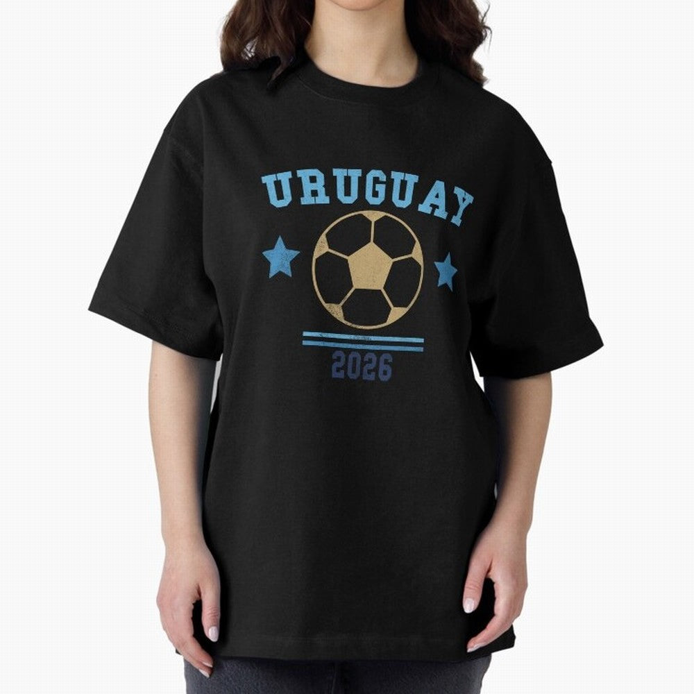 Uruguay 2026 ¡ª Vintage Soccer Tee Classic T-Shirt Remember Iconic Moments from the FIFA World Cup 2026 Journey through Haaland Highlights, Brazil Pride, Game Day Rituals, Football Legends, Country Pride and the Road to the Final; Ideal for Fans