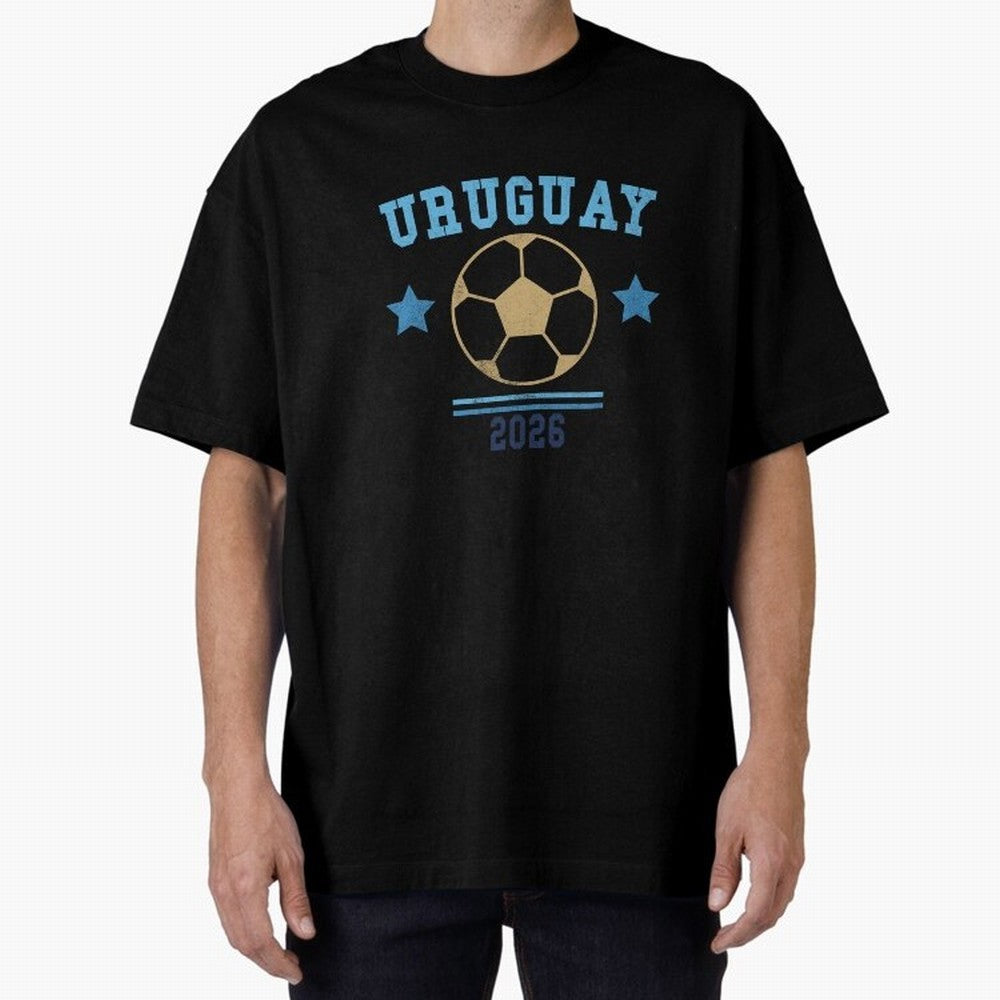 Uruguay 2026 ¡ª Vintage Soccer Tee Classic T-Shirt Remember Iconic Moments from the FIFA World Cup 2026 Journey through Haaland Highlights, Brazil Pride, Game Day Rituals, Football Legends, Country Pride and the Road to the Final; Ideal for Fans