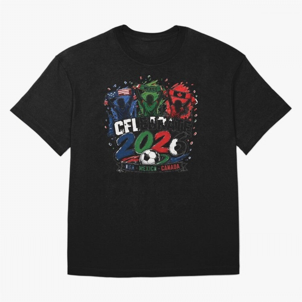 Celebrate 2026 USA Mexico Canada Soccer Fans Classic T-Shirt Share the Excitement of Global Football Passion for FIFA World Cup 2026, Filled with Messi, CR7 and Mbappe, Spain and Netherlands, Supporter Pride, Iconic Celebrations, Legendary Names
