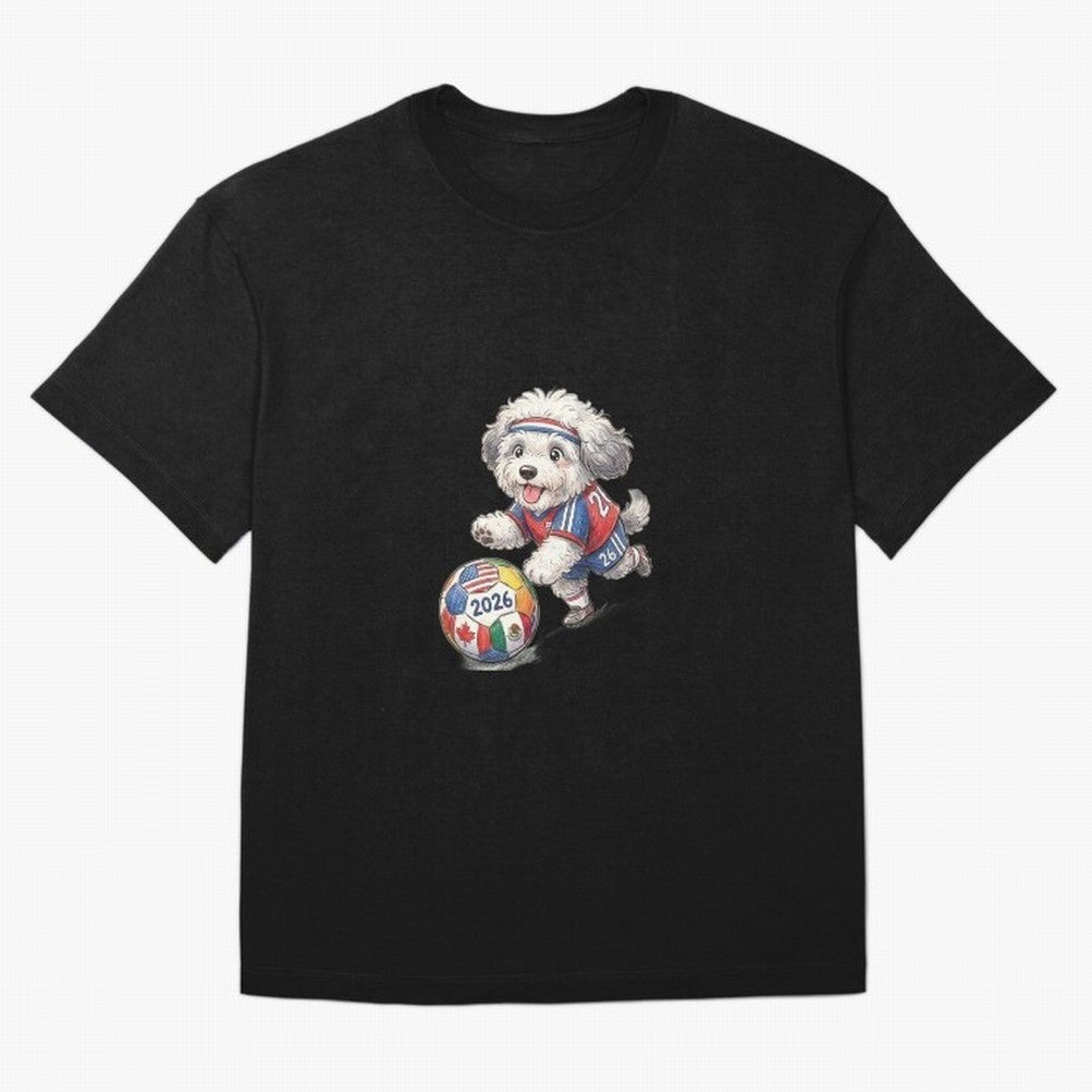Cute Sheepdog Soccer Star - 2026 World Cup Fluffy Puppy Classic T-Shirt Bring Retro Soccer Energy to Global Football Passion for FIFA World Cup 2026 USA Canada Mexico, Filled with Cristiano Ronaldo, Haaland and CR7, France, Vintage Soccer Flavor,