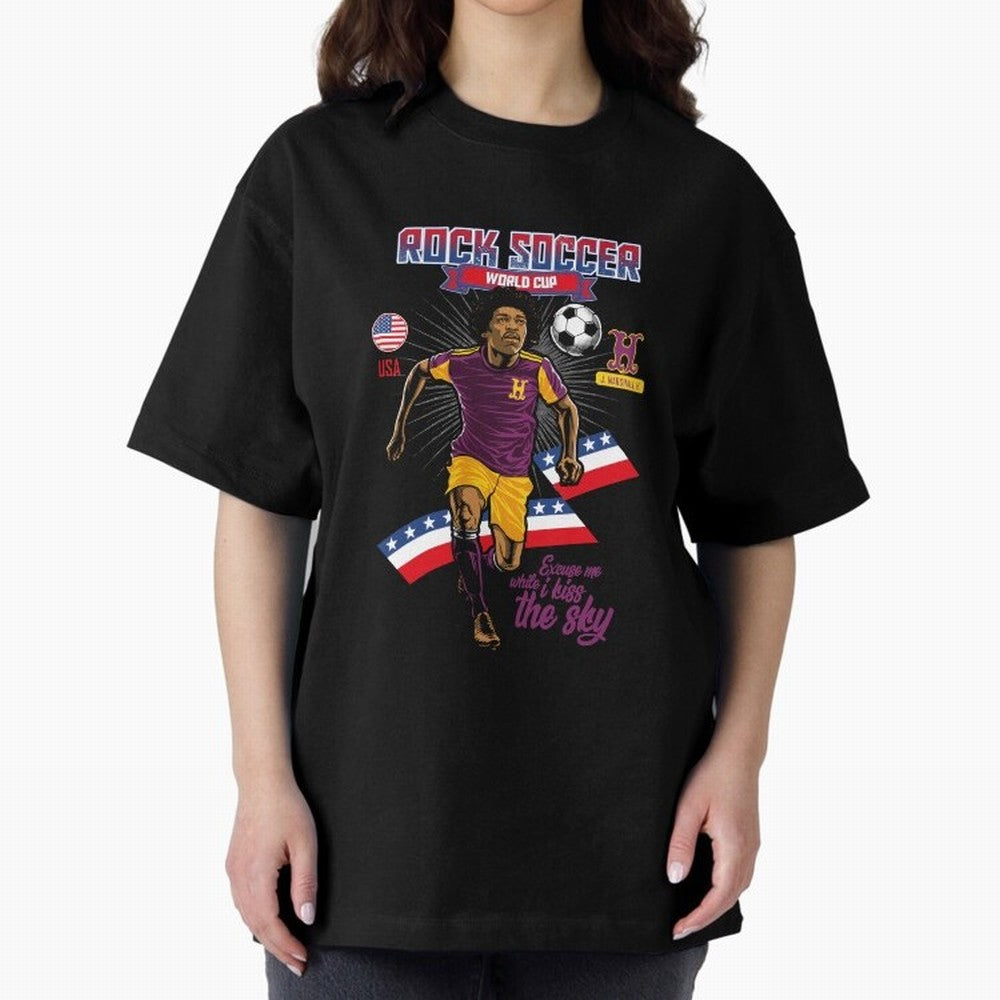 Rock Soccer World Cup Classic T-Shirt Honor the Football Icons of FIFA World Cup 2026 for Fans of Messi and Portugal, Bringing Fan Favorite Moments, National Team Passion, Big Match Drama and Soccer History; Ideal for Football Dads, Football Moms,