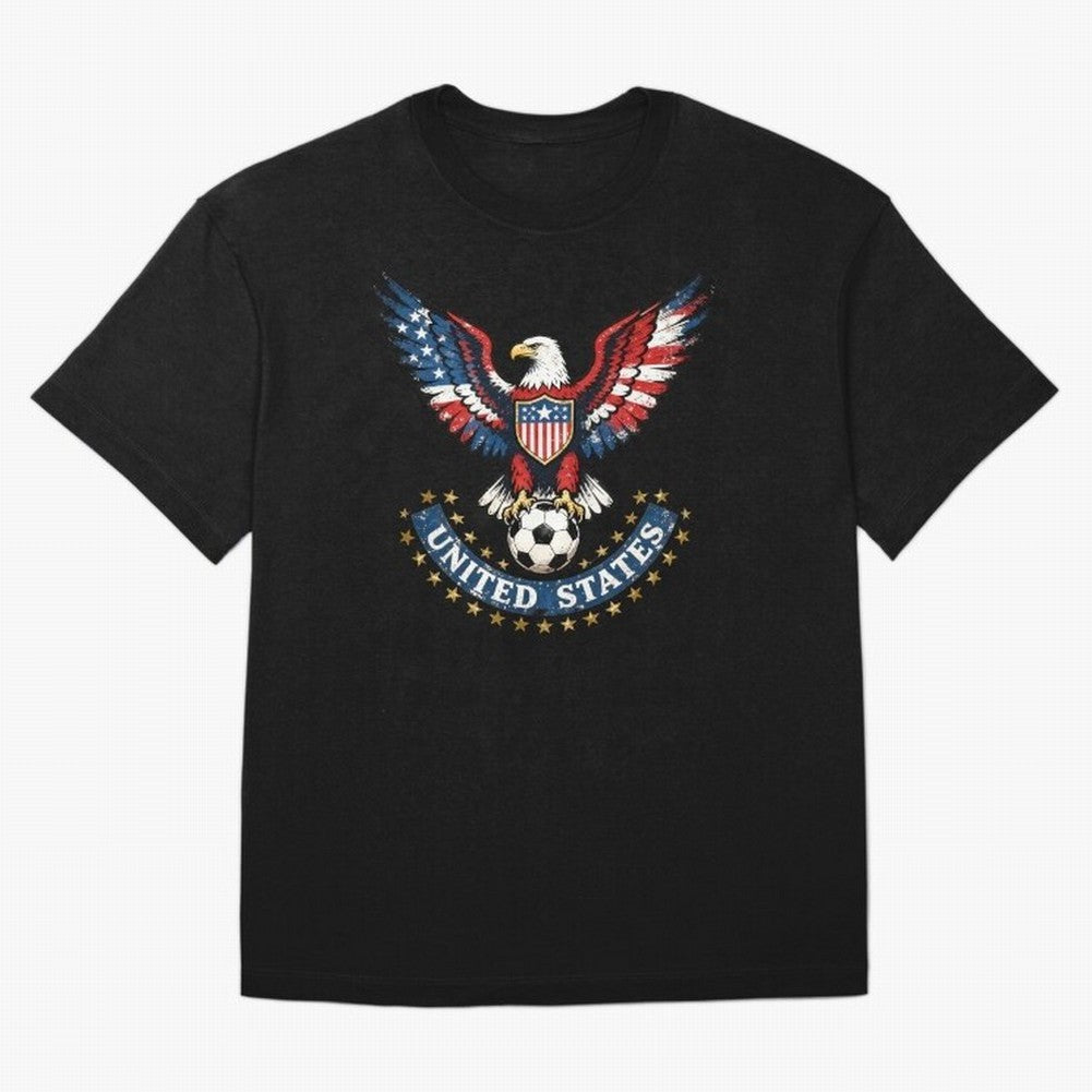 USA Soccer Eagle - United States Football Fan Classic T-Shirt Feel the Trophy Chase of FIFA World Cup 2026 USA Canada Mexico Spirit, Centered on England, France and Netherlands, Cristiano Ronaldo, Worldwide Fan Energy, Dramatic Goals, Stadium