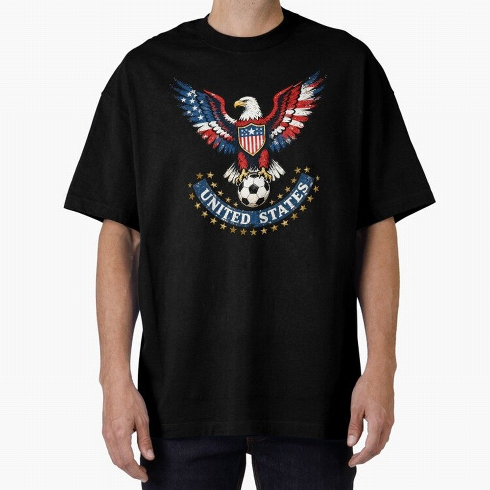 USA Soccer Eagle - United States Football Fan Classic T-Shirt Feel the Trophy Chase of FIFA World Cup 2026 USA Canada Mexico Spirit, Centered on England, France and Netherlands, Cristiano Ronaldo, Worldwide Fan Energy, Dramatic Goals, Stadium