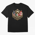 Victory 2026 USA Mexico Canada Football Crest Classic T-Shirt Cheer through Every Moment of FIFA World Cup 2026 USA Canada Mexico for Fans of Cristiano Ronaldo, Haaland and CR7 and Portugal, Spain and Germany, Bringing Sports Nostalgia,