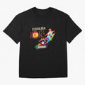 Spain Ol¨¦ 2026 Colorful Watercolor Football Graphic Classic T-Shirt Remember Iconic Moments from FIFA World Cup 2026 for Fans of Mbappe and Neymar and Spain and Netherlands, Bringing Supporter Pride, Iconic Celebrations, Legendary Names and Global