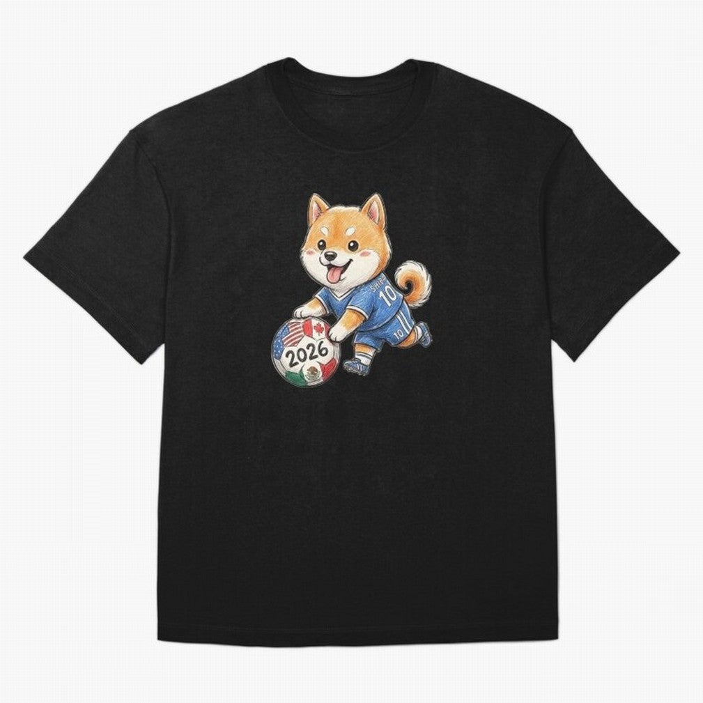 Cute Shiba Inu Soccer Star #10 - World Cup 2026 Edition Classic T-Shirt Showcase FIFA World Cup 2026 Spirit, with England, France and Netherlands, Cristiano Ronaldo, Football Festival Excitement, Trophy Ambitions, Country Rivalries and Star Player