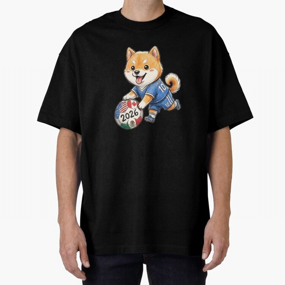 Cute Shiba Inu Soccer Star #10 - World Cup 2026 Edition Classic T-Shirt Showcase FIFA World Cup 2026 Spirit, with England, France and Netherlands, Cristiano Ronaldo, Football Festival Excitement, Trophy Ambitions, Country Rivalries and Star Player