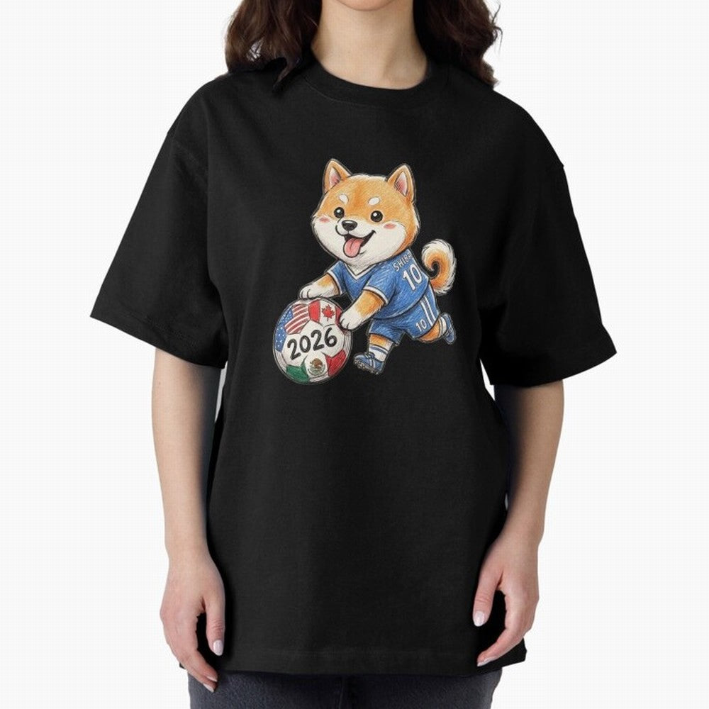 Cute Shiba Inu Soccer Star #10 - World Cup 2026 Edition Classic T-Shirt Showcase FIFA World Cup 2026 Spirit, with England, France and Netherlands, Cristiano Ronaldo, Football Festival Excitement, Trophy Ambitions, Country Rivalries and Star Player