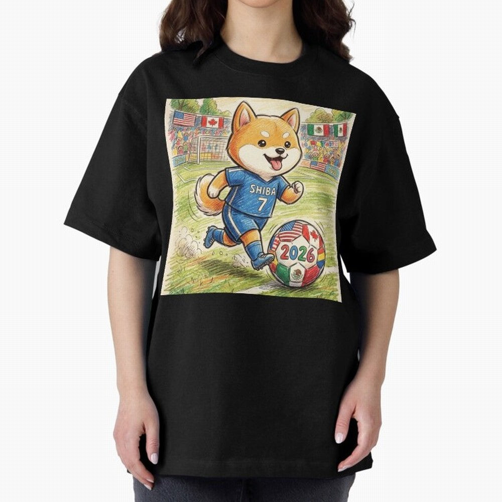 2026 World Cup Shiba Inu Ace #7 - Stadium Action Art Classic T-Shirt Join Supporters Worldwide for FIFA World Cup 2026 Spirit, Driven by Brazil, Portugal and Argentina, CR7 and Messi, Game Day Rituals, Football Legends, Country Pride and the Road