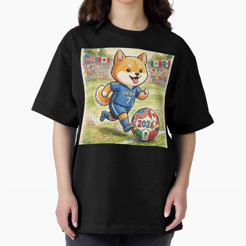 2026 World Cup Shiba Inu Ace #7 - Stadium Action Art Classic T-Shirt Join Supporters Worldwide for FIFA World Cup 2026 Spirit, Driven by Brazil, Portugal and Argentina, CR7 and Messi, Game Day Rituals, Football Legends, Country Pride and the Road