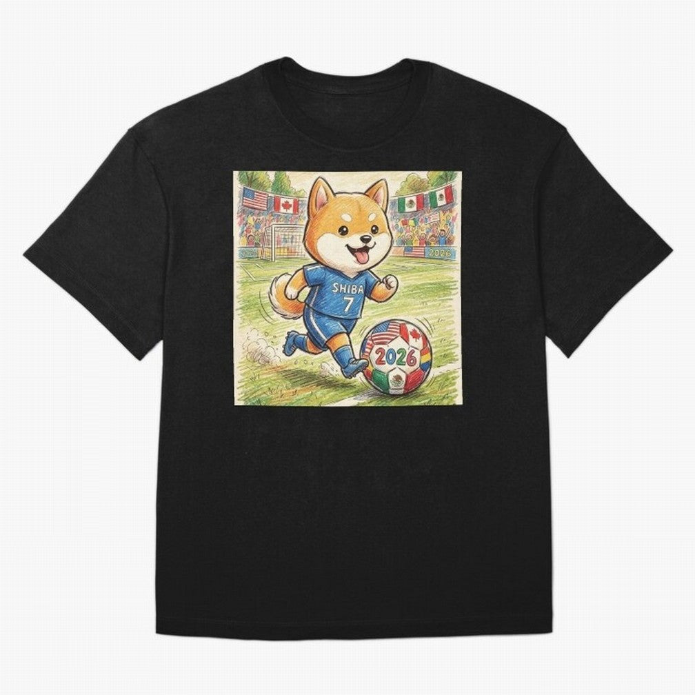 2026 World Cup Shiba Inu Ace #7 - Stadium Action Art Classic T-Shirt Join Supporters Worldwide for FIFA World Cup 2026 Spirit, Driven by Brazil, Portugal and Argentina, CR7 and Messi, Game Day Rituals, Football Legends, Country Pride and the Road