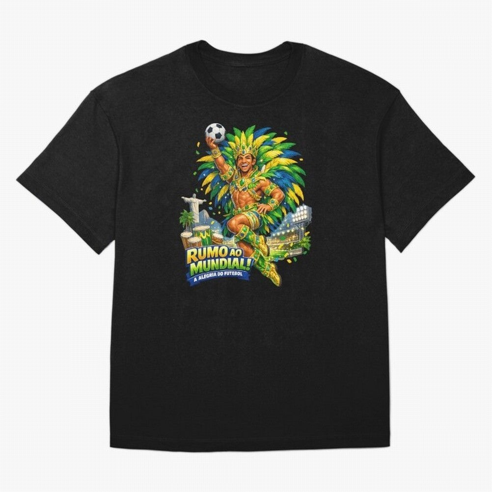 Brazil World Cup 2026 Carnival Fan Art Classic T-Shirt Celebrate FIFA World Cup 2026 Group Stage for Fans of Messi and Cristiano Ronaldo and Argentina, France and Brazil, Bringing Global Supporter Spirit, Legendary Goals, National Colors and