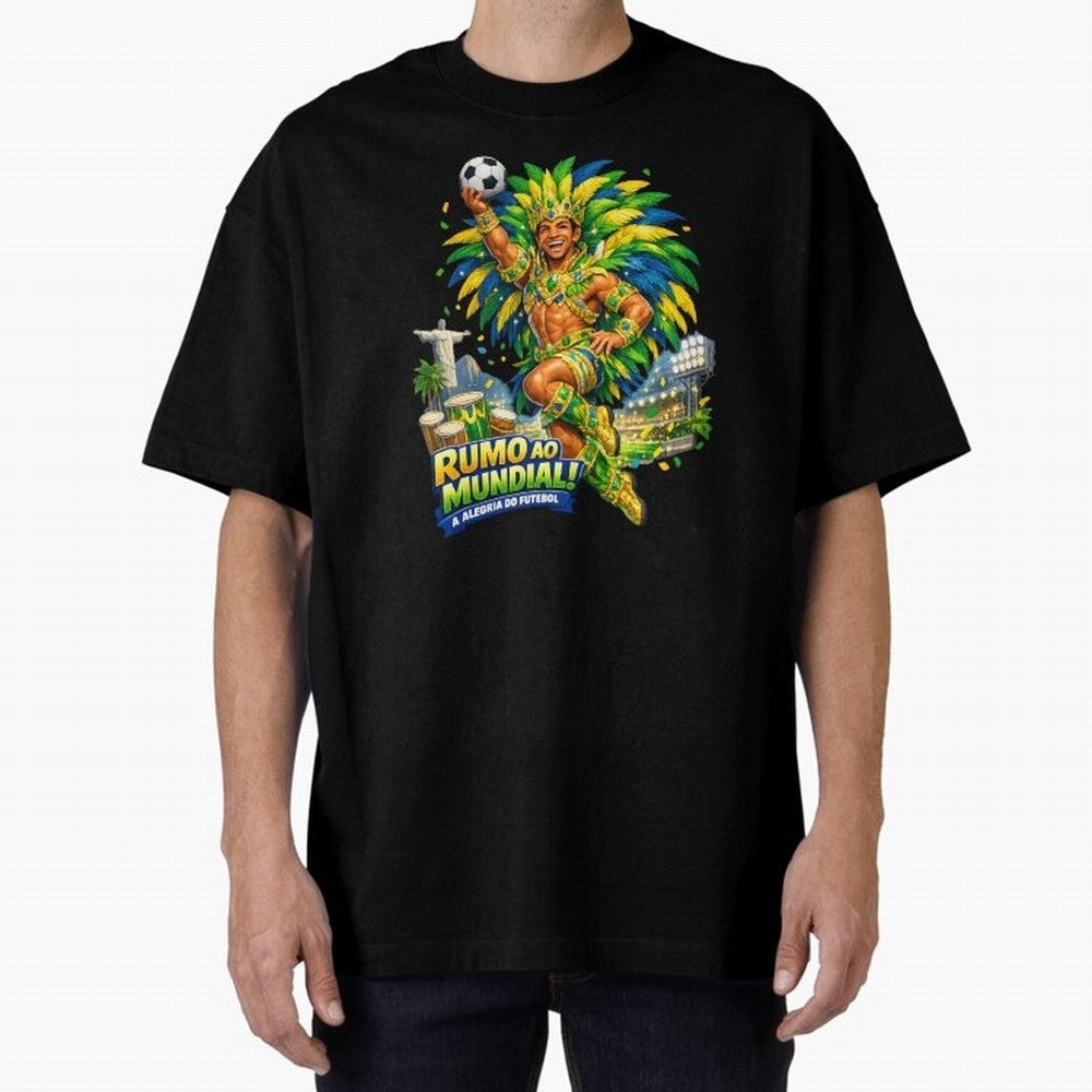 Brazil World Cup 2026 Carnival Fan Art Classic T-Shirt Celebrate FIFA World Cup 2026 Group Stage for Fans of Messi and Cristiano Ronaldo and Argentina, France and Brazil, Bringing Global Supporter Spirit, Legendary Goals, National Colors and