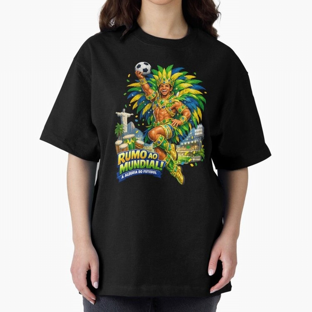 Brazil World Cup 2026 Carnival Fan Art Classic T-Shirt Celebrate FIFA World Cup 2026 Group Stage for Fans of Messi and Cristiano Ronaldo and Argentina, France and Brazil, Bringing Global Supporter Spirit, Legendary Goals, National Colors and