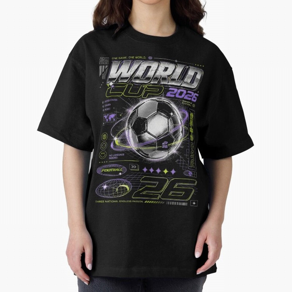 WORLD CUP 2026 RETRO Classic T-Shirt Relive the Noise and Pride of Global Football Passion for FIFA World Cup 2026 Group Stage, Centered on Neymar, Haaland and Cristiano Ronaldo, Spain, Football Festival Excitement, Trophy Ambitions, Country