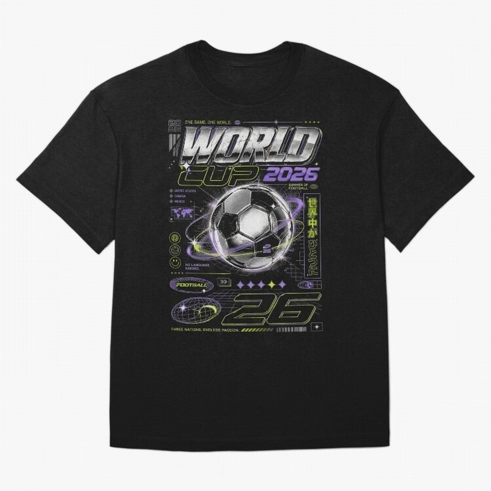 WORLD CUP 2026 RETRO Classic T-Shirt Relive the Noise and Pride of Global Football Passion for FIFA World Cup 2026 Group Stage, Centered on Neymar, Haaland and Cristiano Ronaldo, Spain, Football Festival Excitement, Trophy Ambitions, Country