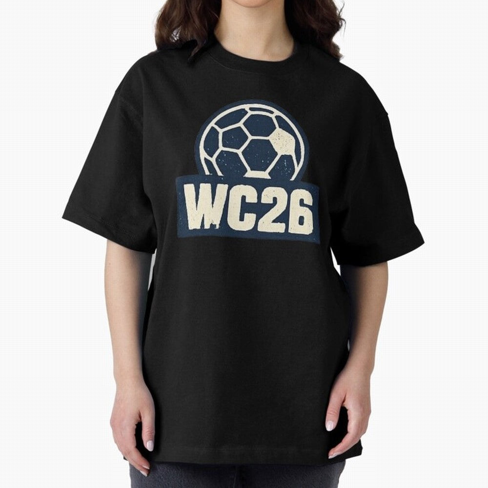 WC26 Retro Soccer Ball Vintage Football Fan Design Classic T-Shirt Follow FIFA World Cup 2026 Group Stage Spirit, Driven by Argentina, France and Brazil, Mbappe and Neymar, Champion Mindset, Group Stage Buzz, Knockout Tension and Passionate Fan