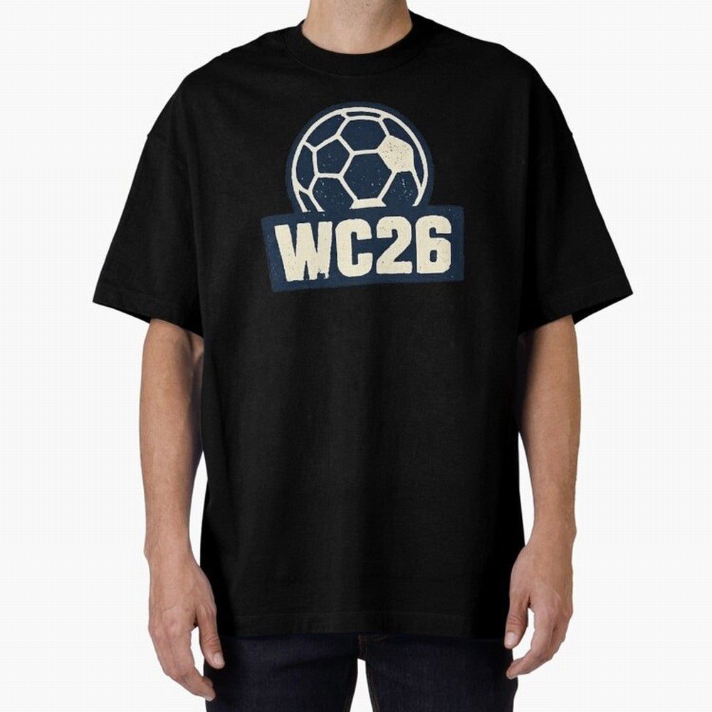 WC26 Retro Soccer Ball Vintage Football Fan Design Classic T-Shirt Follow FIFA World Cup 2026 Group Stage Spirit, Driven by Argentina, France and Brazil, Mbappe and Neymar, Champion Mindset, Group Stage Buzz, Knockout Tension and Passionate Fan