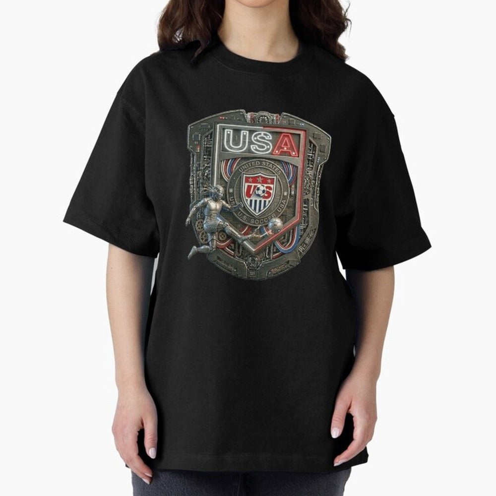 USA SOCCER SHIELD KICKING BALL Classic T-Shirt Stand Proud for Match Day Hype around FIFA World Cup 2026, CR7 and Messi, Portugal, Vintage Soccer Flavor, Modern Football Stars, National Flags and Final Night Emotion; Ideal for Passionate Fans Who