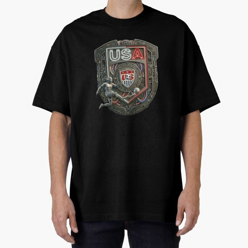USA SOCCER SHIELD KICKING BALL Classic T-Shirt Stand Proud for Match Day Hype around FIFA World Cup 2026, CR7 and Messi, Portugal, Vintage Soccer Flavor, Modern Football Stars, National Flags and Final Night Emotion; Ideal for Passionate Fans Who