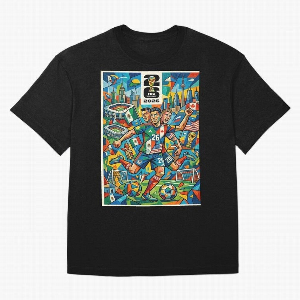 Go World Classic T-Shirt Support Iconic Players in Global Football Passion for FIFA World Cup 2026 Group Stage, Celebrating Mbappe and Neymar, Germany, Tournament Hype, Historic Matchups, Family Viewing Parties and Global Sports Pride; Made for Die