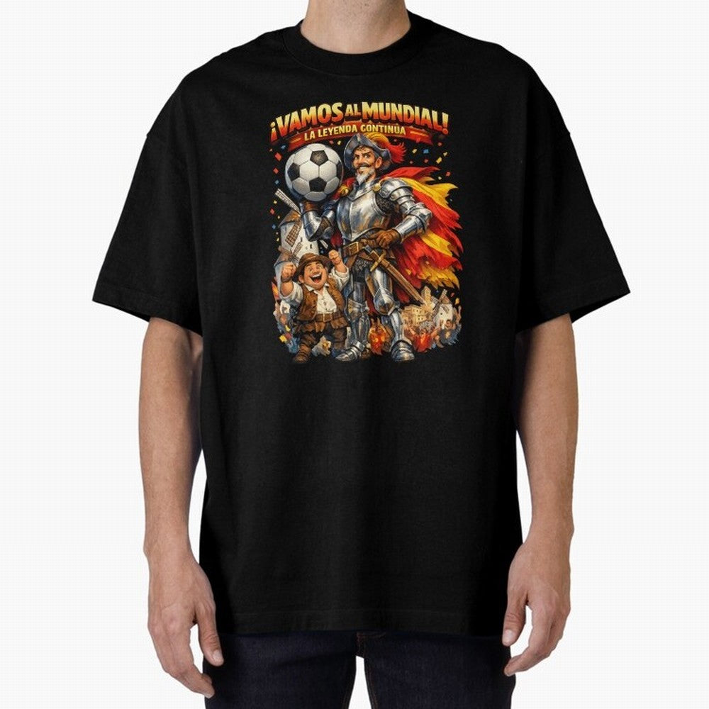 Spain World Cup 2026 Don Quixote Fan Shirt Classic T-Shirt Feel Global Football Passion for FIFA World Cup 2026 Group Stage, Featuring Haaland and Mbappe, Netherlands, Worldwide Fan Energy, Dramatic Goals, Stadium Lights and Championship