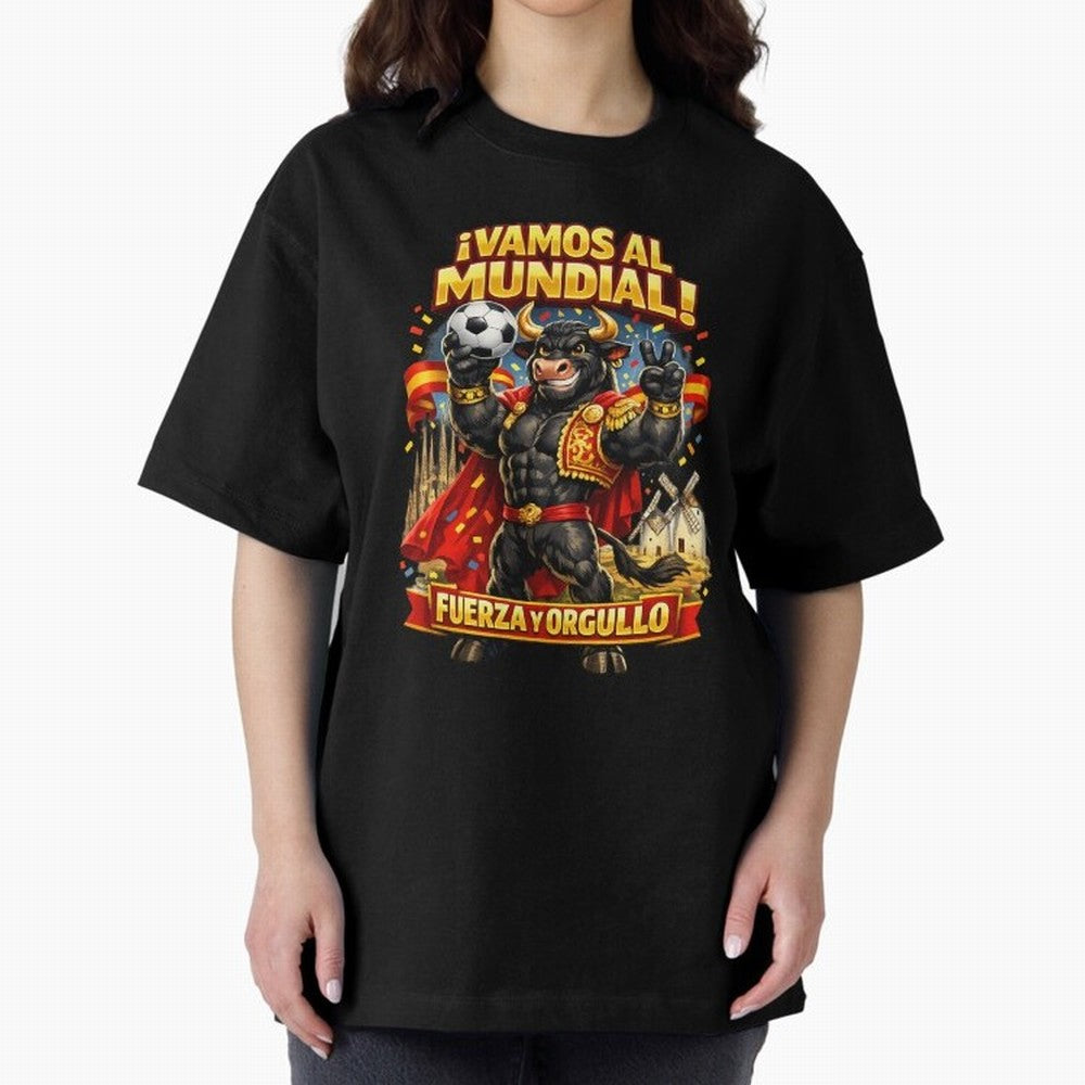 Spain World Cup 2026 Bull Fan Shirt Classic T-Shirt Back the Journey through FIFA World Cup 2026 Group Stage Centered on CR7 and Messi, Spain and Netherlands Energy, Soccer Culture, Superstar Moments, National Team Dreams and Competitive Fire;