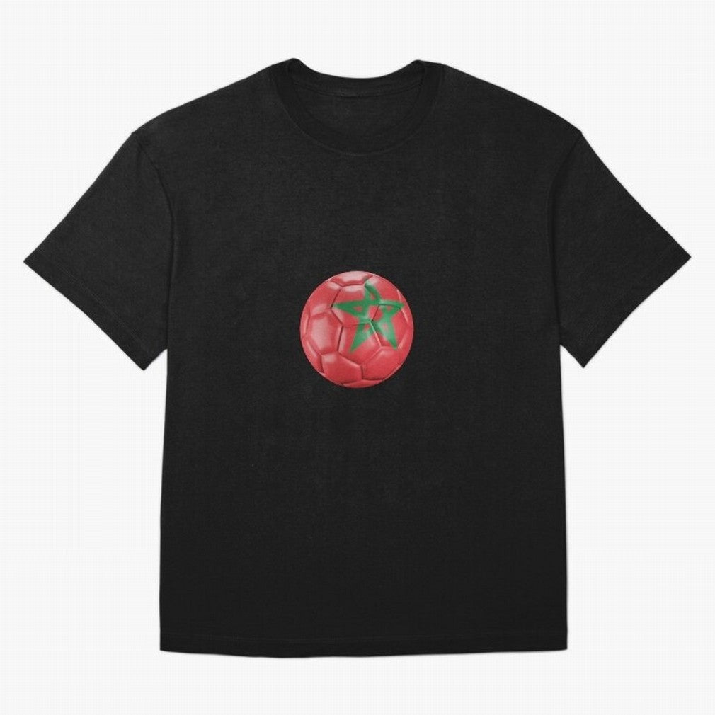 Morocco Ball Classic T-Shirt Show Fan Pride Across FIFA World Cup 2026 for Fans of Haaland and Mbappe and England and Germany, Bringing Worldwide Fan Energy, Dramatic Goals, Stadium Lights and Championship Celebrations; Perfect for People Who Love