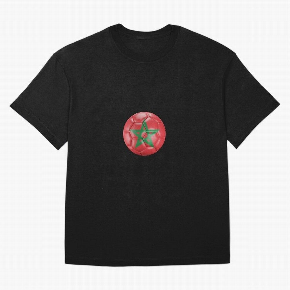 Morocco Ball Classic T-Shirt Celebrate the Biggest Stage of Match Day Hype around FIFA World Cup 2026 USA Canada Mexico, Messi, Neymar and Mbappe, England, Football Passion, Legendary Performances, Festival Vibes and Supporter Community; Made for