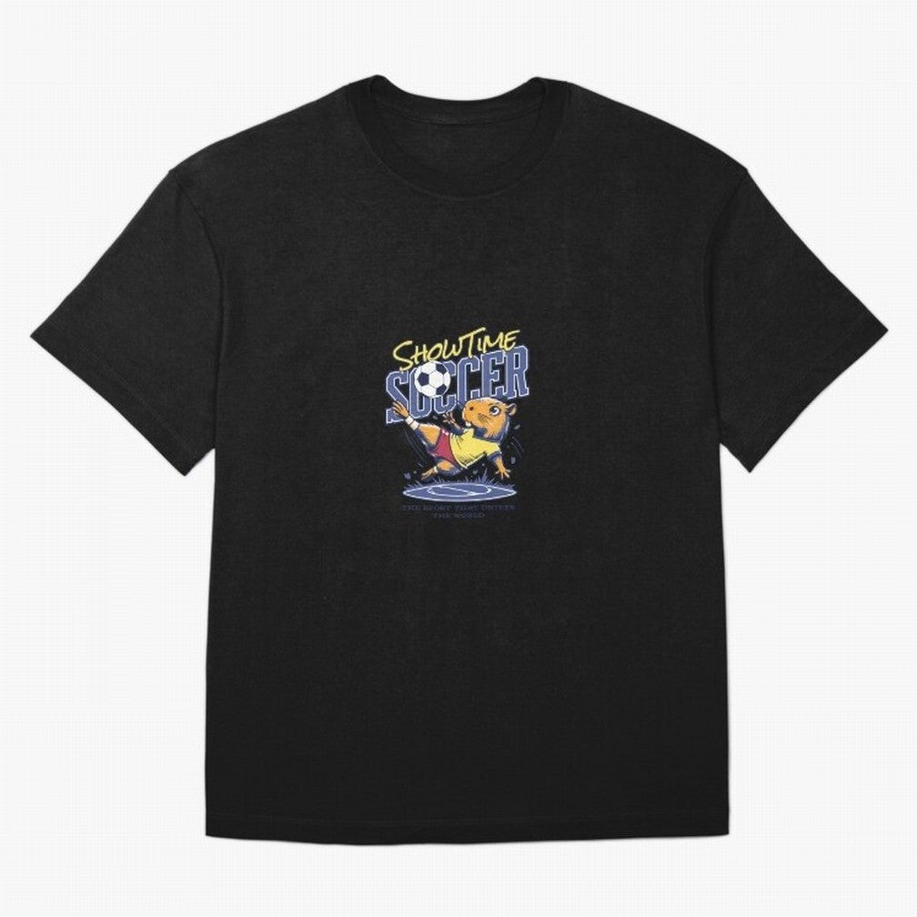 Capybara Soccer Showdown - Showtime World Cup Classic T-Shirt Bring Stadium Energy to FIFA World Cup 2026 Group Stage Capturing Haaland, England Energy, Game Day Rituals, Football Legends, Country Pride and the Road to the Final; Ideal for