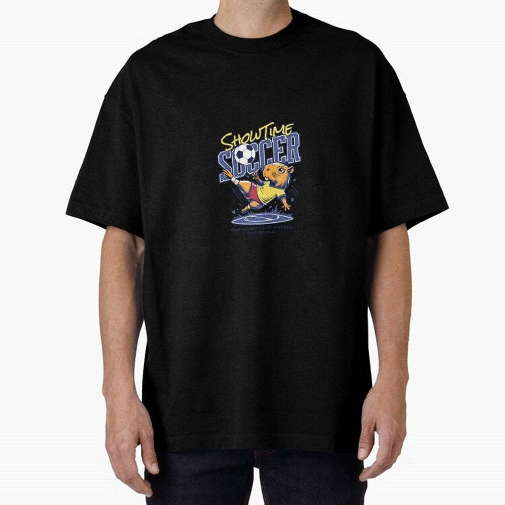 Capybara Soccer Showdown - Showtime World Cup Classic T-Shirt Bring Stadium Energy to FIFA World Cup 2026 Group Stage Capturing Haaland, England Energy, Game Day Rituals, Football Legends, Country Pride and the Road to the Final; Ideal for