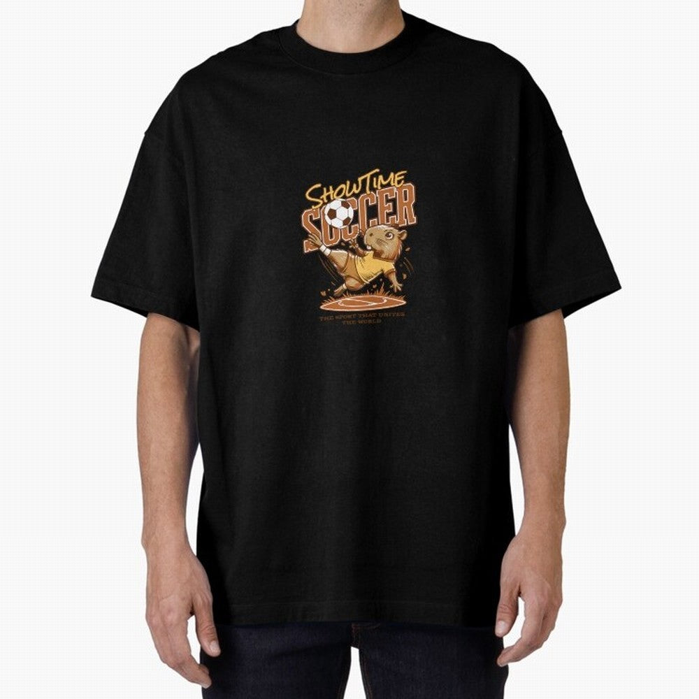 Capybara Playing Soccer Football Vibes Classic T-Shirt Honor Global Football Passion for FIFA World Cup 2026, Inspired by Messi and Cristiano Ronaldo, Portugal, Sports Nostalgia, International Competition, Famous Players and Unforgettable